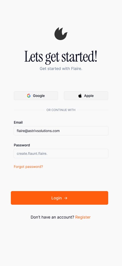 Flaire — Pay creators on mobile